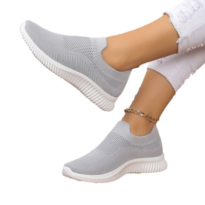 Damen Atmungsaktive Slip-On Sneakers mit elastischem Mesh-Obermaterial und innovativer Dämpfung Fudus