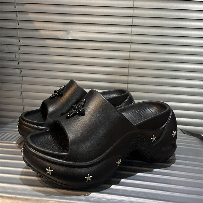 Damen Modische Clogs mit Verzierung Fudus