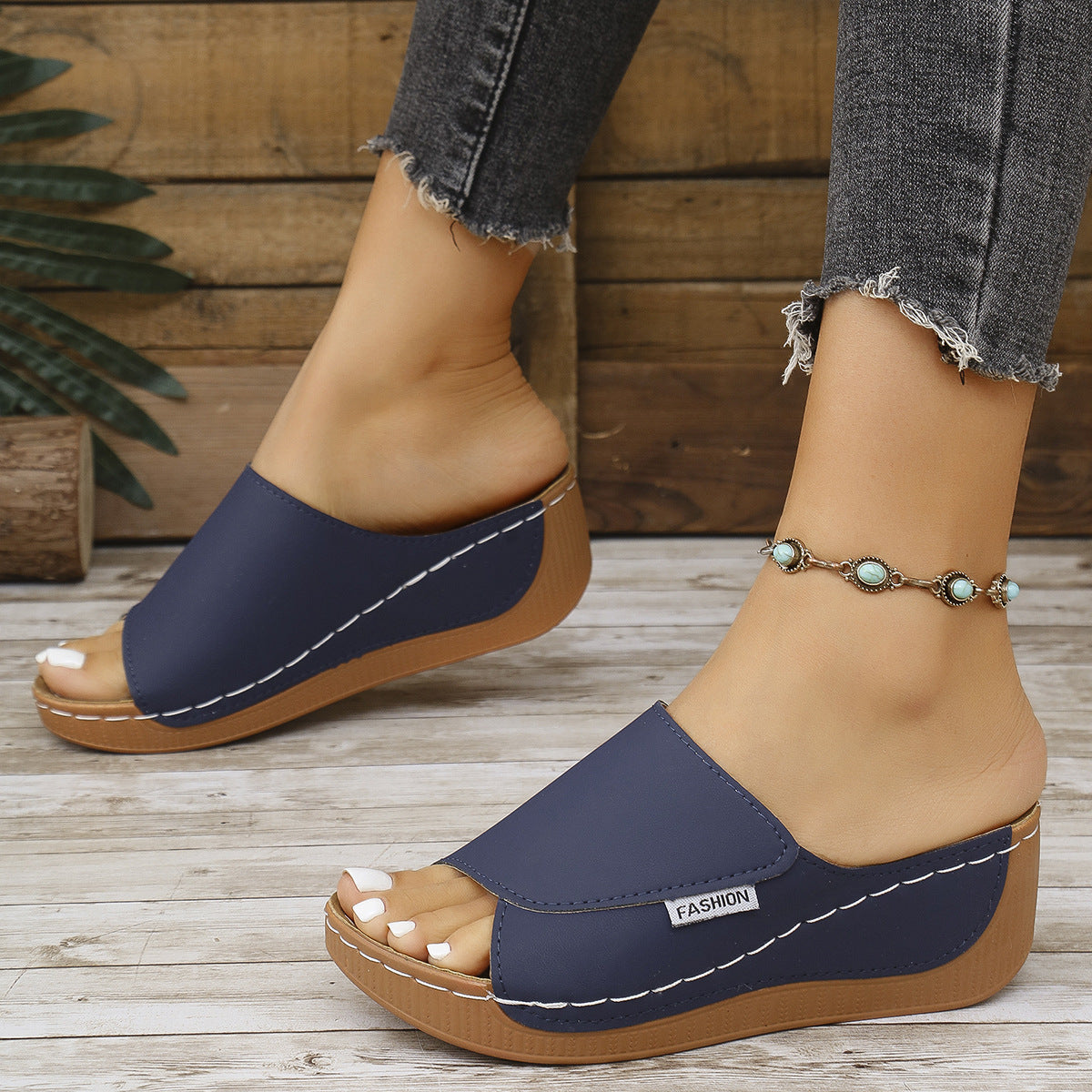 Damen Komfortable Pantoletten mit ergonomischer Fußbettung und modischem Design Fudus