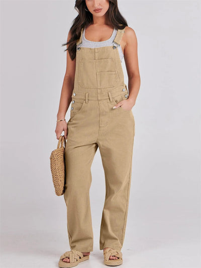 Damen Lässige und bequeme Latzhose Fudus