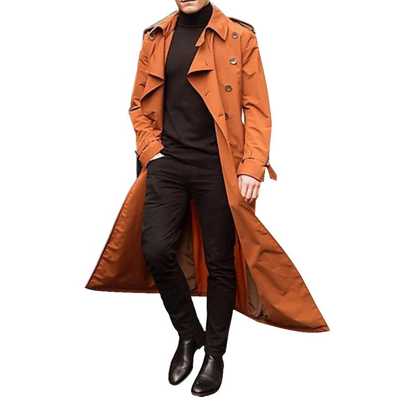 Herren eleganter Trenchcoat mit modernem Schnitt Aliams