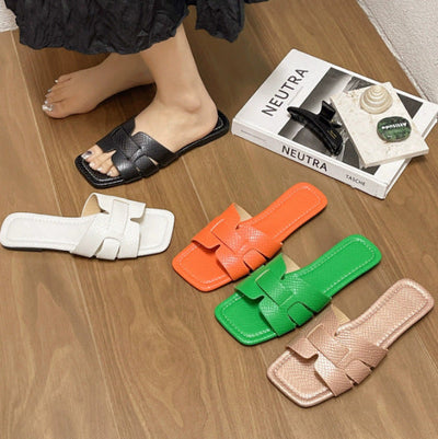 Damen Riemensandalen mit modischer Oberflächenstruktur und rutschfester Sohle Fudus