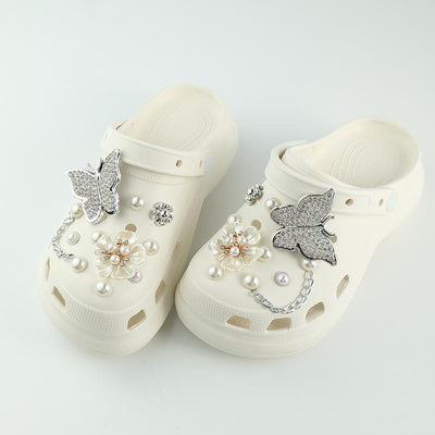 Damen modische Clogs mit Dekor Fudus