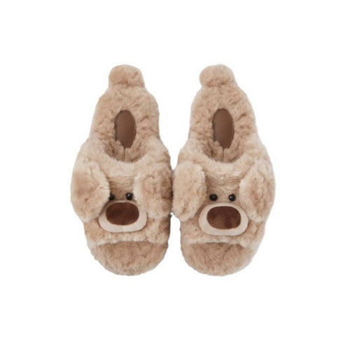 Damen Plüsch-Hausschuhe im niedlichen Hasen-Design Fudus