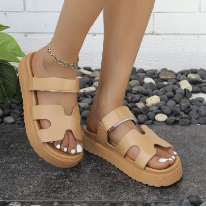 Damen lässige Riemensandalen mit ergonomischer Fußbettung und rutschfester Sohle Fudus