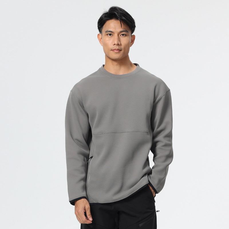 Herren Fleece Sweatshirt mit praktischen Reißverschlusstaschen und isolierender Wärmefunktion Fudus