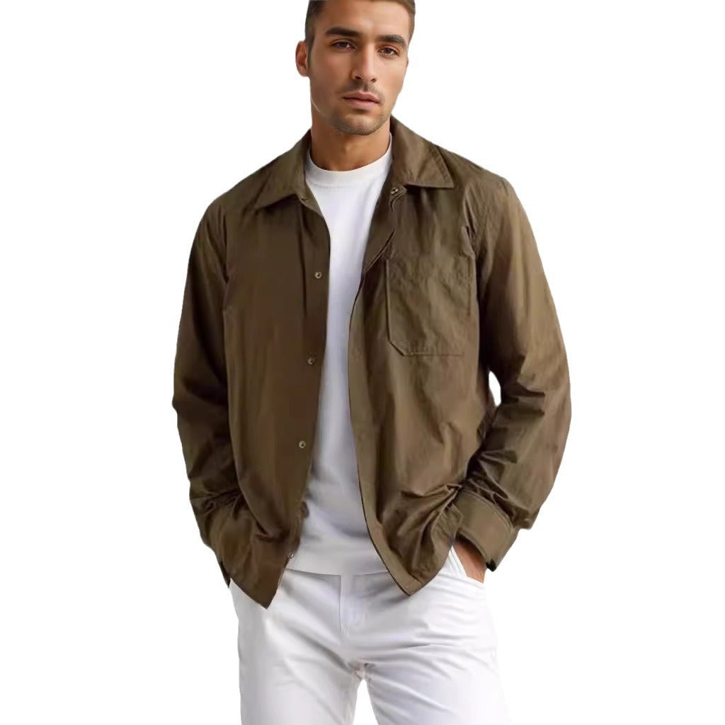 Herren leichte Übergangsjacke mit praktischen Taschen Aliams