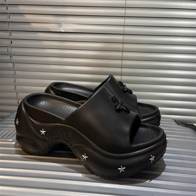 Damen Modische Clogs mit Verzierung Fudus