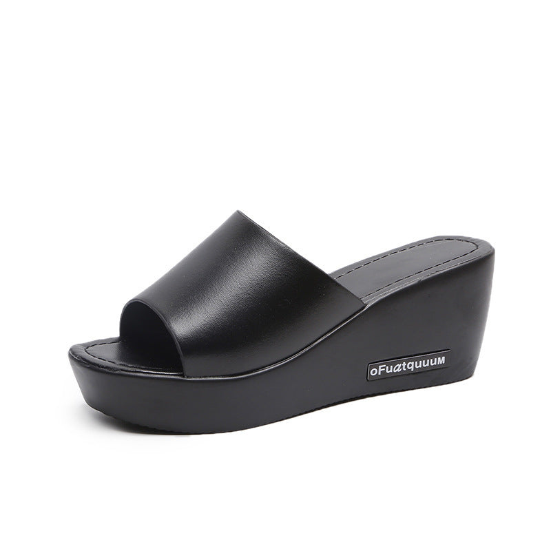 Damen Wedge-Pantoletten mit bequemem Innenfutter und trendseitigem Schnitt Fudus