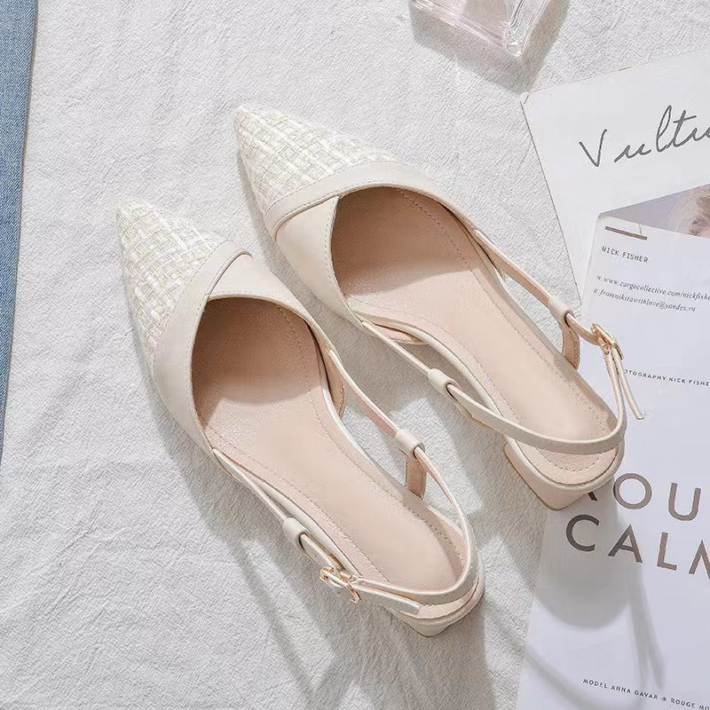 Damen Slingback-Pumps mit elegantem Spitze-Design und komfortablem Riemen Fudus