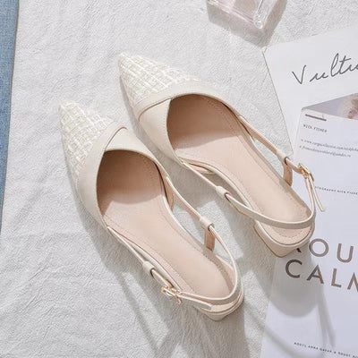 Damen Slingback-Pumps mit elegantem Spitze-Design und komfortablem Riemen Fudus