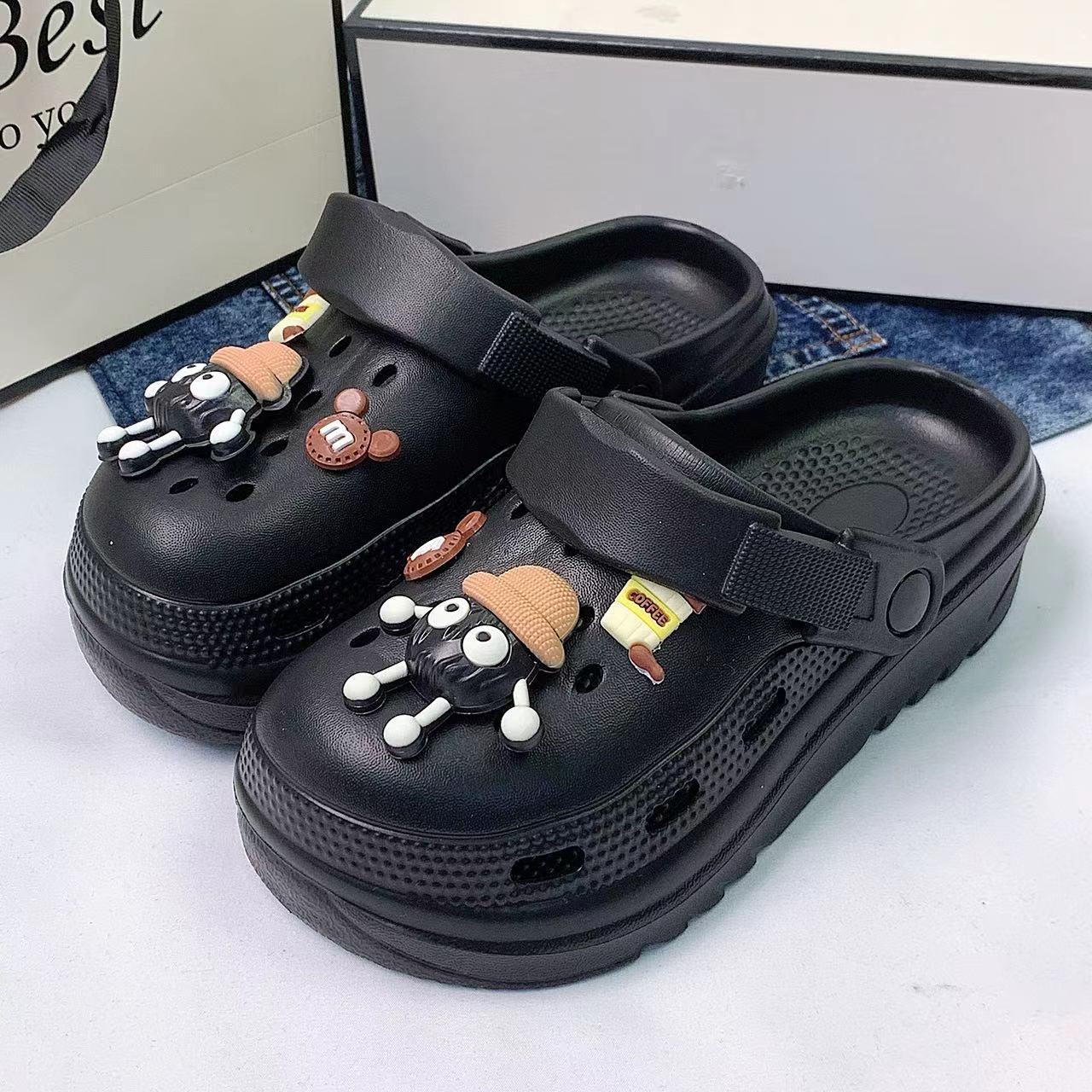 Damen Verspielte Clogs mit kreativen Tiermotiven Fudus