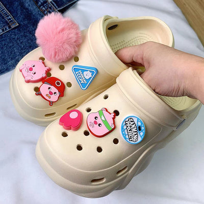 Damen Lustige Clogs mit kreativen 3D-Accessoires und rutschfester Sohle Fudus