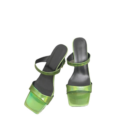 Damen Glamouröse Absatzsandalen mit stabilen Blockabsätzen und modischen Riemen Fudus