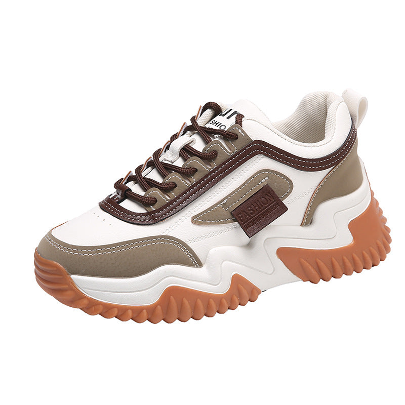 Damen Sportliche Chunky Sneakers mit atmungsaktivem Obermaterial und rutschfester Sohle Fudus