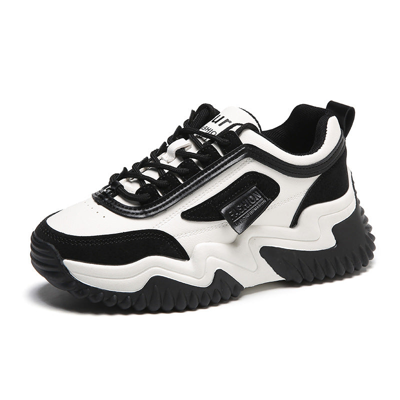 Damen Sportliche Chunky Sneakers mit atmungsaktivem Obermaterial und rutschfester Sohle Fudus