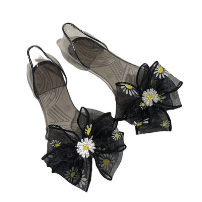 Damen Glamouröse Hausschuhe mit auffälligen Blumenapplikationen Fudus