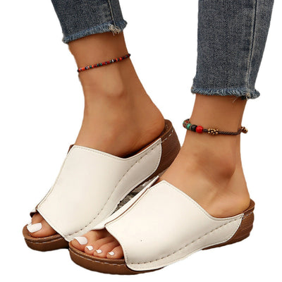 Damen elegante Hausschuhe mit geschwungenem Design und komfortablem Fußbett Fudus