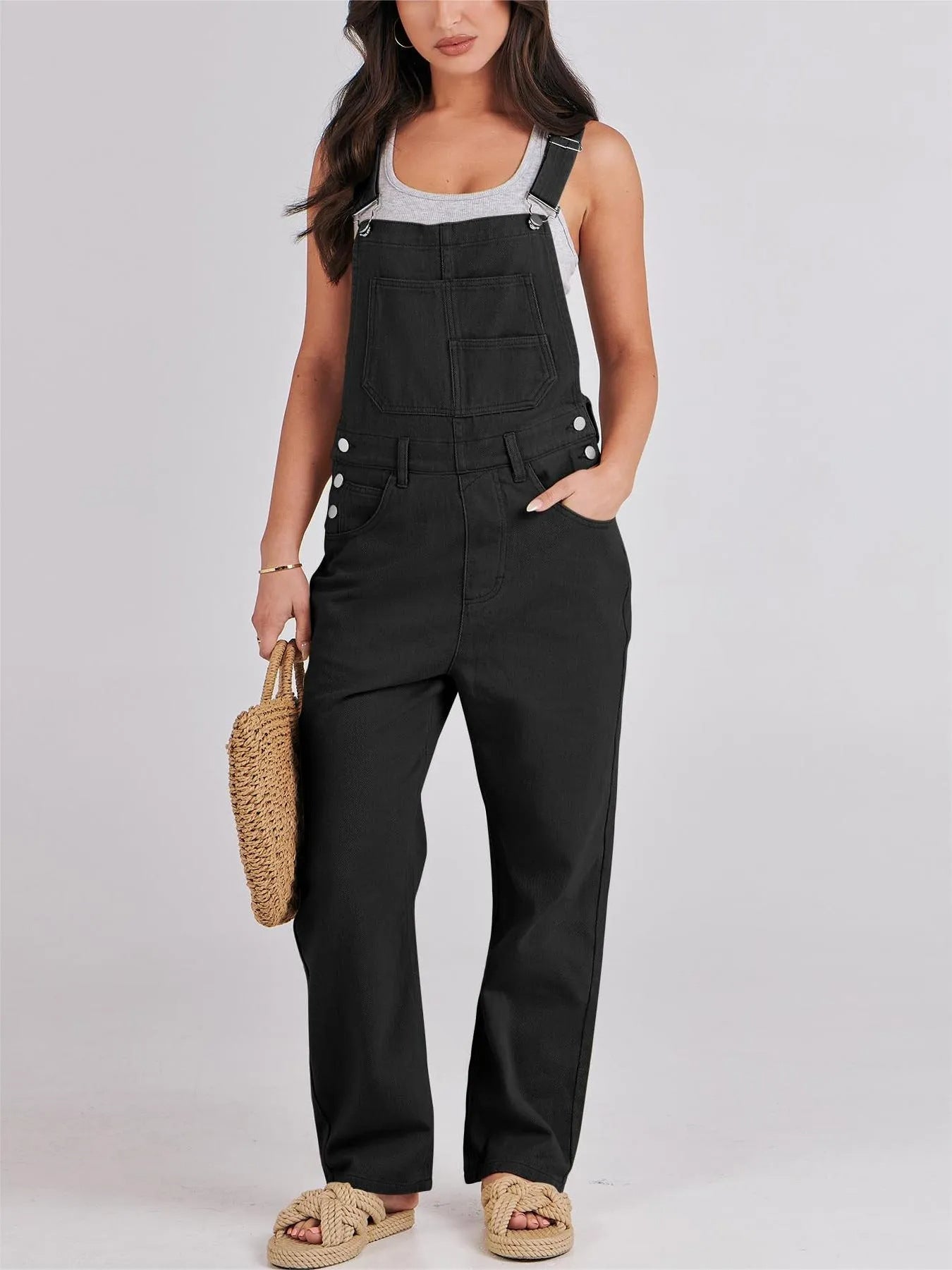 Damen Lässige und bequeme Latzhose Fudus