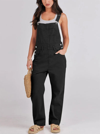 Damen Lässige und bequeme Latzhose Fudus