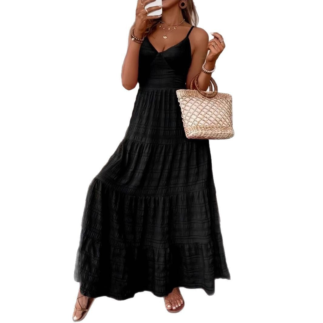 Damen Sommerliches Maxi Kleid Fudus