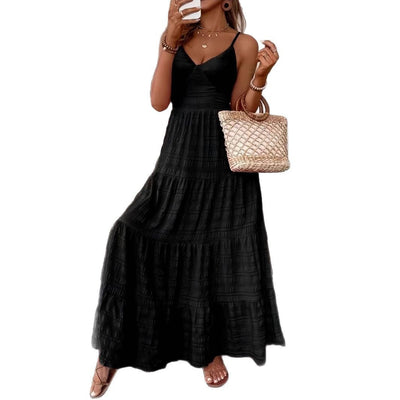 Damen Sommerliches Maxi Kleid Fudus