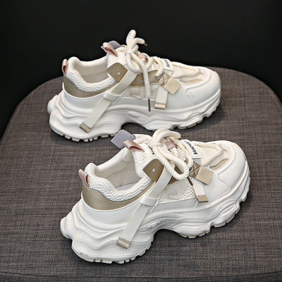 Damen Sportliche Chunky Sneakers mit atmungsaktiver Mesh-Oberfläche und ergonomischer Dämpfung Fudus