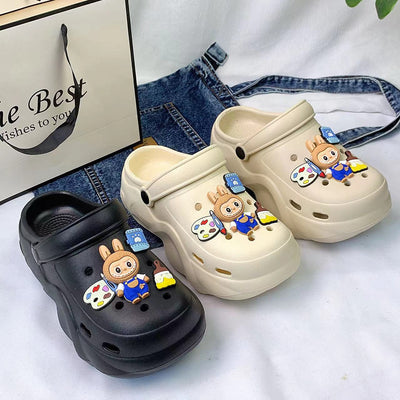 Damen Freizeitclogs mit bunten Tiermotiven und innovativem Komfortdesign Fudus