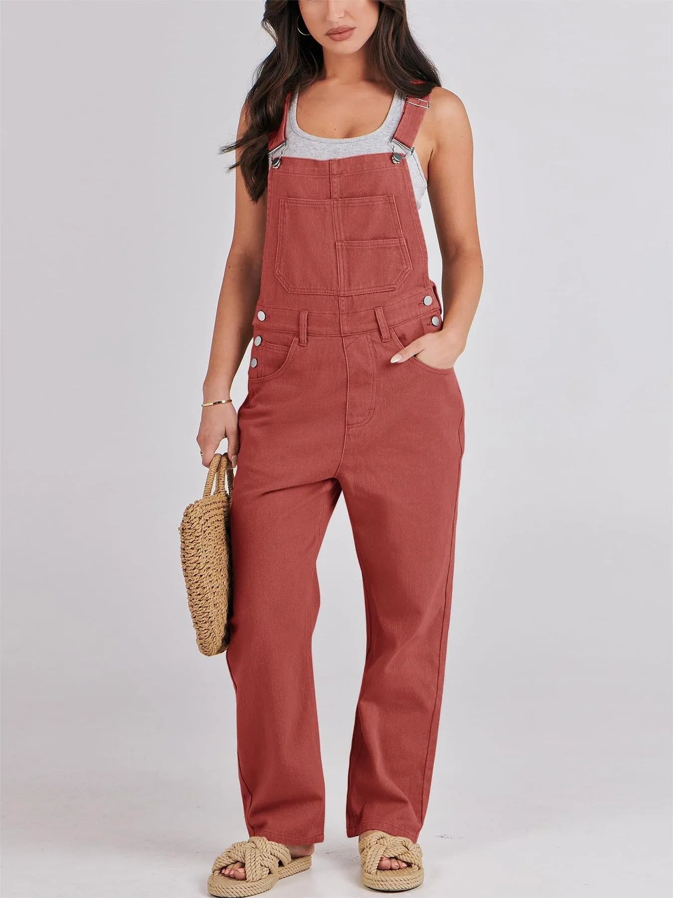 Damen Lässige und bequeme Latzhose Fudus