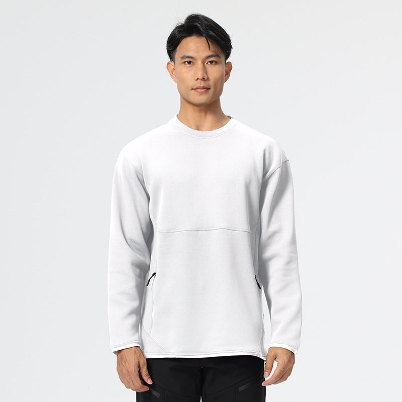 Herren Fleece Sweatshirt mit praktischen Reißverschlusstaschen und isolierender Wärmefunktion Fudus