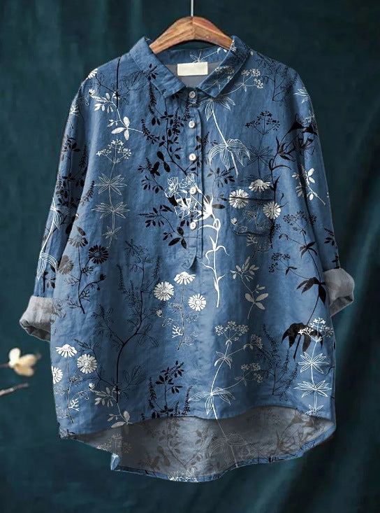 Juna – Zeitlose Bluse mit Blumenmuster