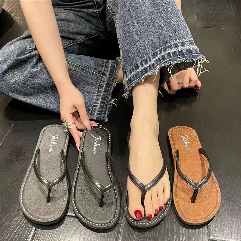 Damen Flip-Flops mit rutschfester Sohle und bequemem Fußbett Fudus