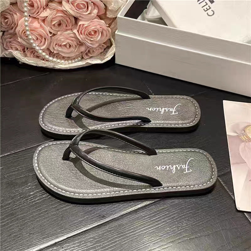 Damen Flip-Flops mit rutschfester Sohle und bequemem Fußbett Fudus