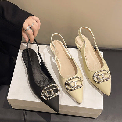 Damen elegante Slingpumps mit modischem Schnallen-Detail und bequemer Passform Fudus