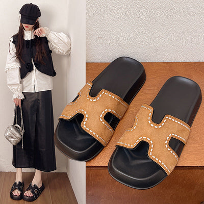 Damen Modische und komfortable Badeschlappen Fudus