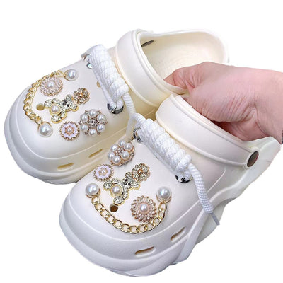 Damen Clogs mit eleganter Schmuckverzierung und komfortablem Fußbett Fudus