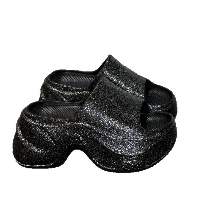 Damen Glamouröse Slides Fudus