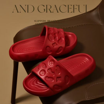 Damen Komfortable und stylische Wellness-Pantoletten mit rutschfester Sohle und ergonomischem Design Fudus