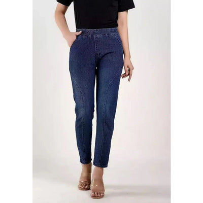 Damen Jeans mit elastischem Bund und figurschmeichelndem Schnitt Fudus