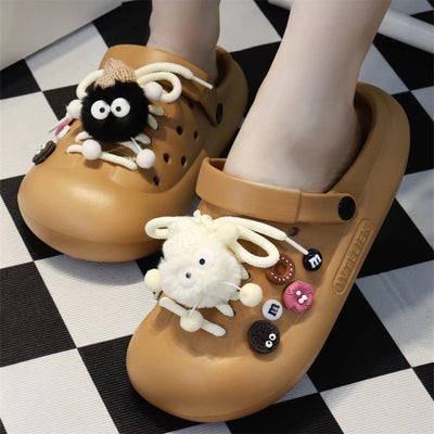 Damen Verspielte Clogs mit tierischen Applikationen Fudus