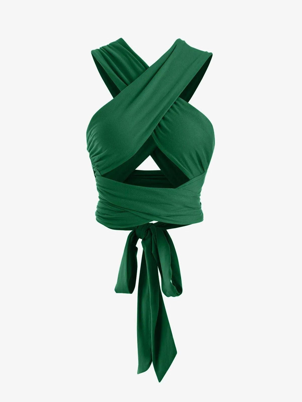 Damen Wickeloberteil im modernen Cross-Design mit tailliertem Schnitt Fudus