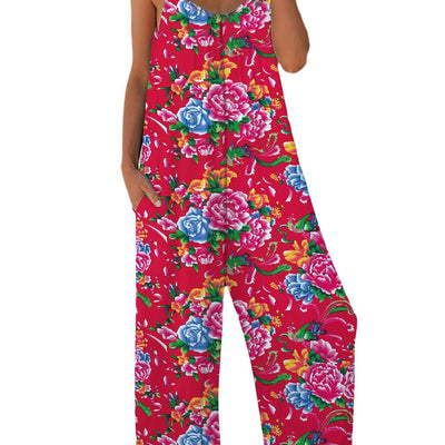 Damen Jumpsuit mit floralem Muster von Fudus
