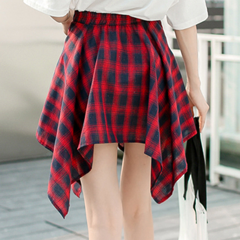 Damen Wickelrock mit ausgefallenem asymmetrischem Schnitt und eleganter Schleifen-Detail Fudus