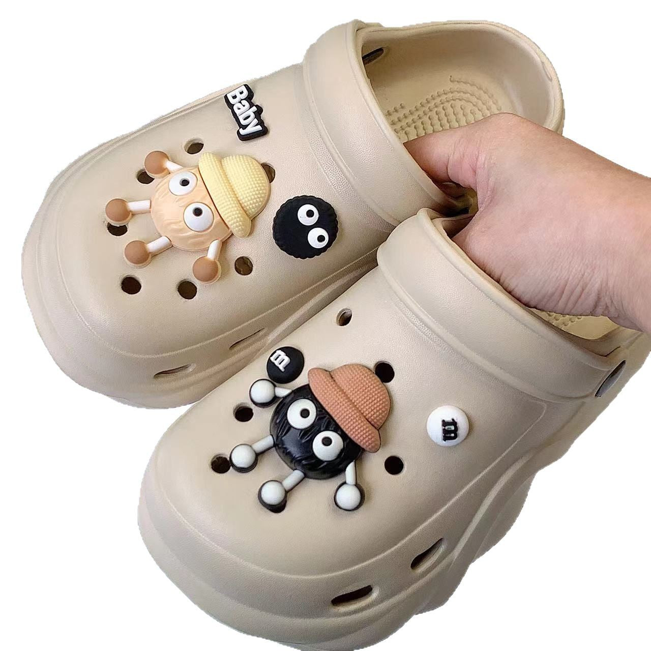 Damen Tiermotivierte Komfortclogs mit kreativen Accessoires Fudus