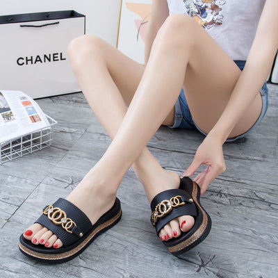 Damen Glamouröse und bequeme Pantoletten mit funkelnden Applikationen Fudus