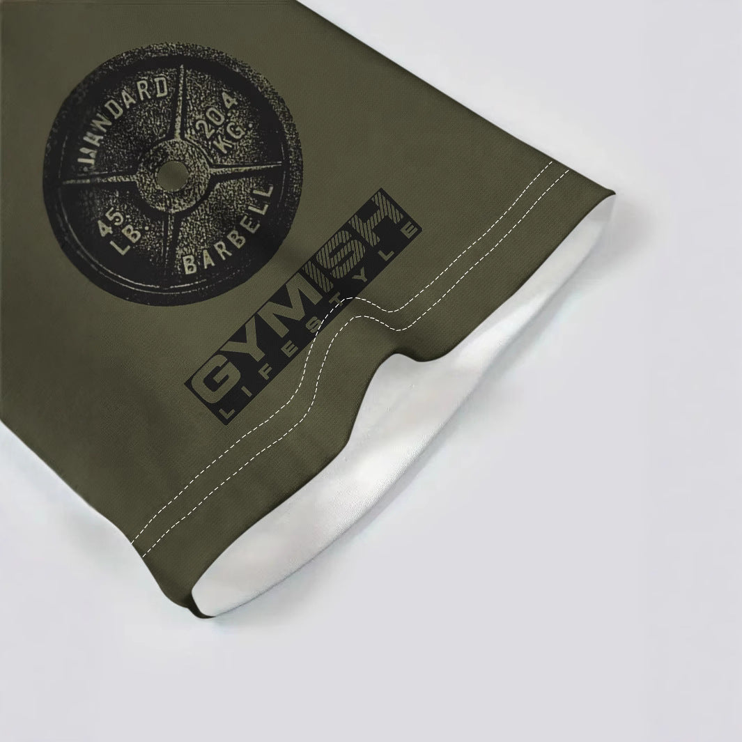 Herren Fitness-T-Shirt mit kraftvollem Motiv und komfortablem Schnitt Fudus