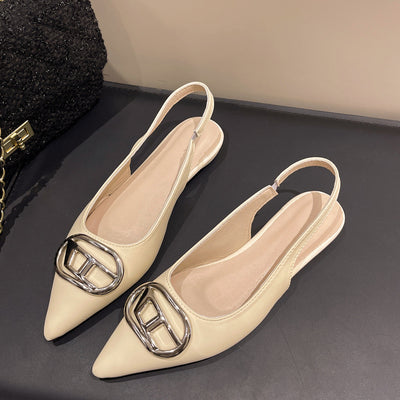 Damen elegante Slingpumps mit modischem Schnallen-Detail und bequemer Passform Fudus