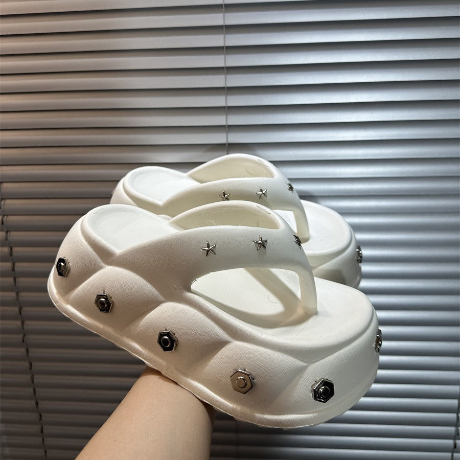 Damen Modische Clogs mit einzigartigen Metallakzenten Fudus