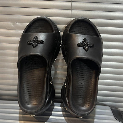 Damen Modische Clogs mit Verzierung Fudus