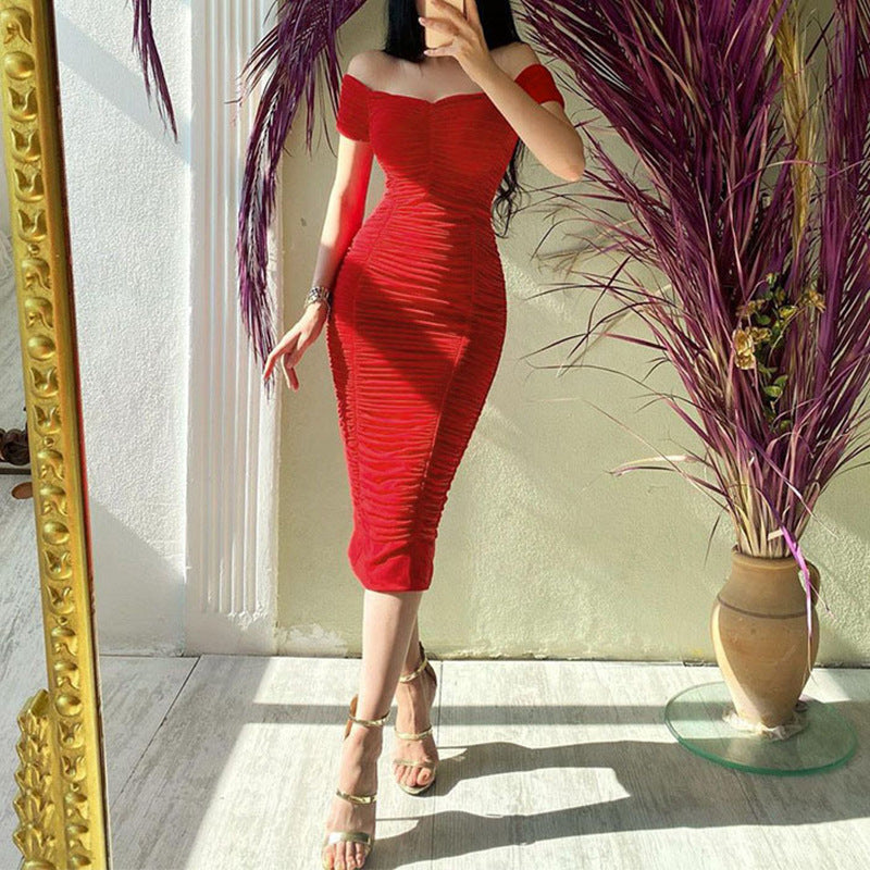 Damen Körperbetonendes Abendkleid Fudus